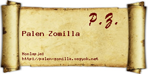 Palen Zomilla névjegykártya